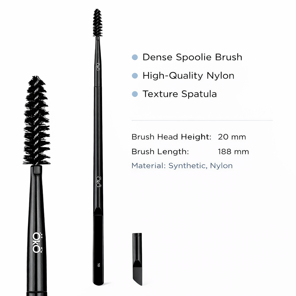 OKO Lash & Brow Professional Brushes — Black Edition (#1-10)