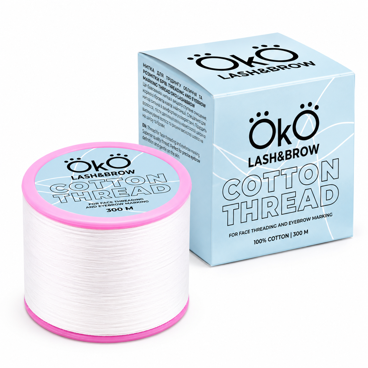 OKO Lash&Brow Cotton Thread – 300 m (984 ft)