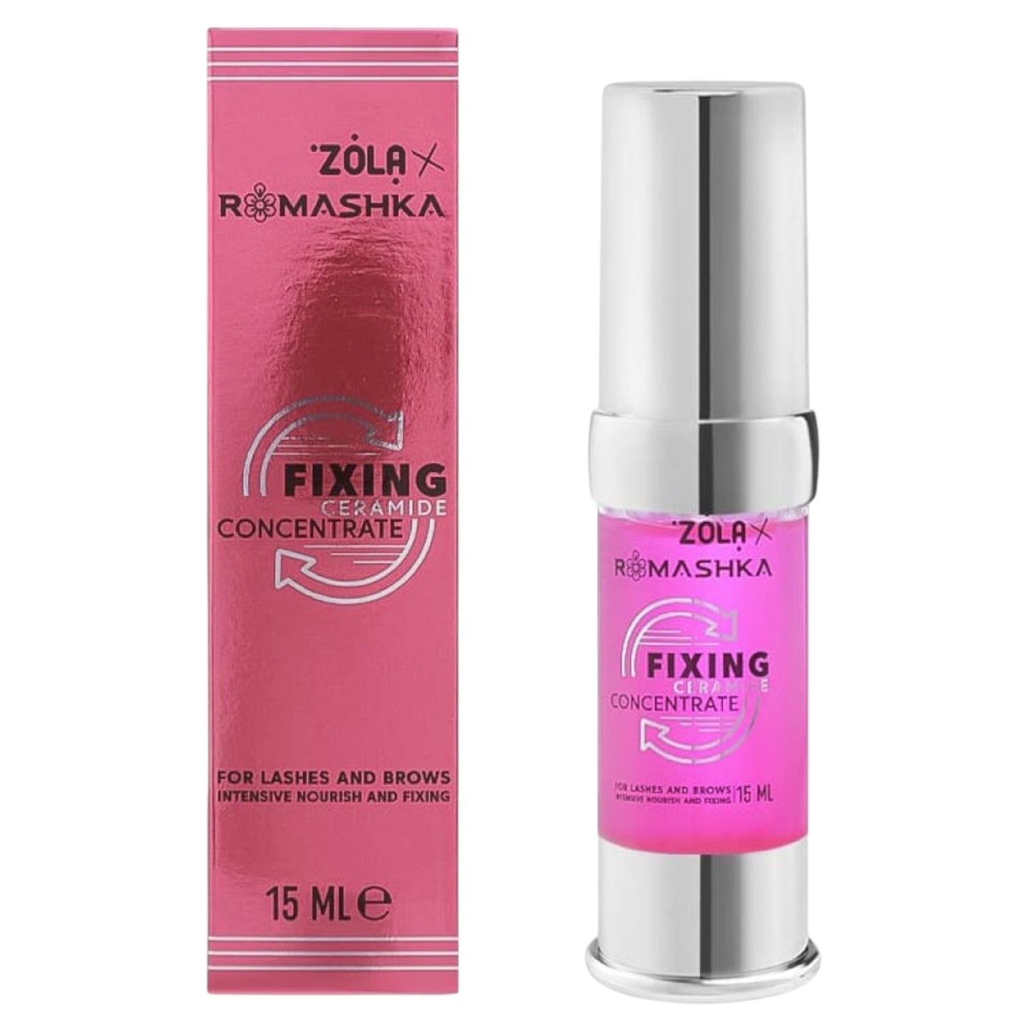 ZOLA × ROMASHKA Fixing Ceramide Concentrate – Lash & Brow Fixation and Repair, 10&15 ml