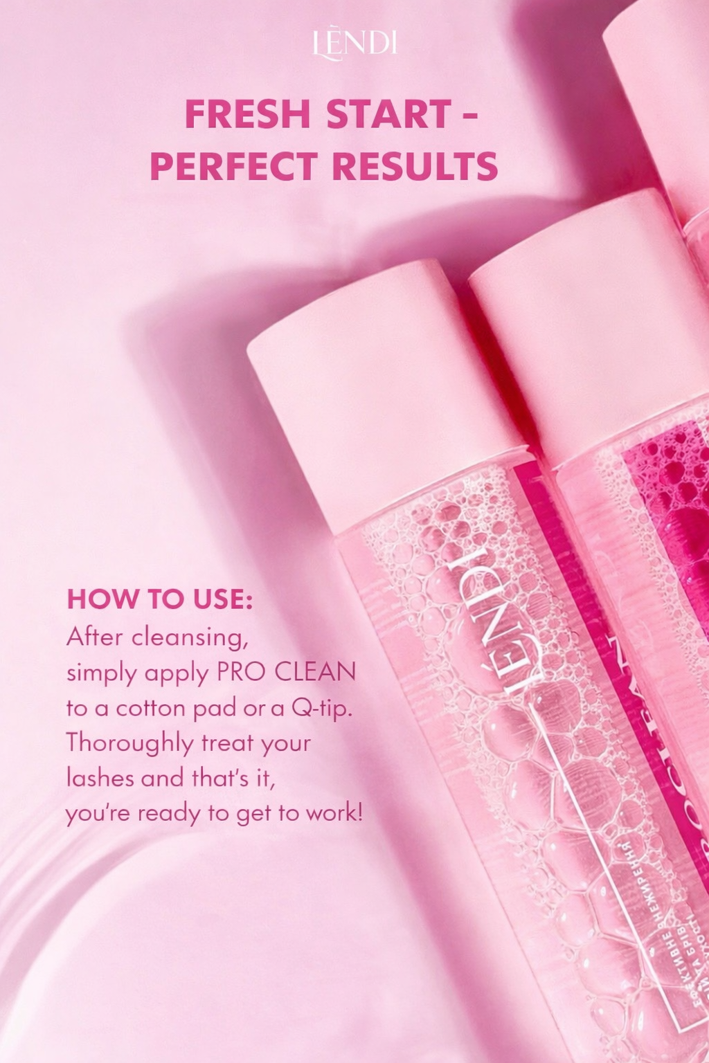 Lendi ProClean Brow &amp; Lash Degreaser – 150 ml
