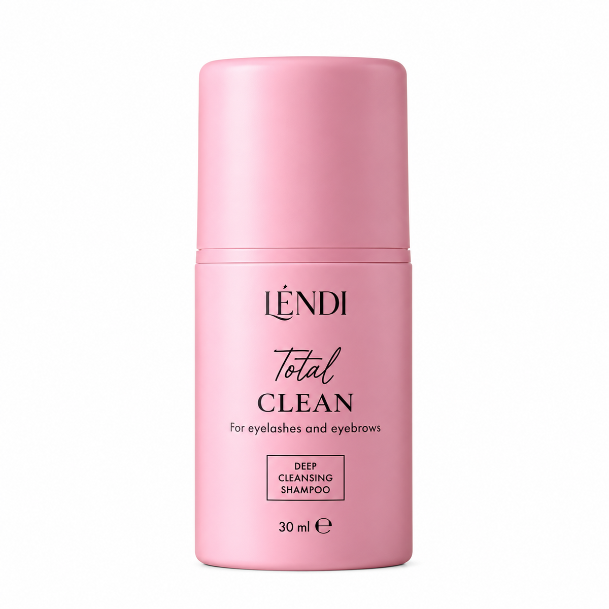 LÉNDI Total Clean Lash Shampoo – Deep Cleansing Foam for Eyelashes & Eyebrows (30 ml)
