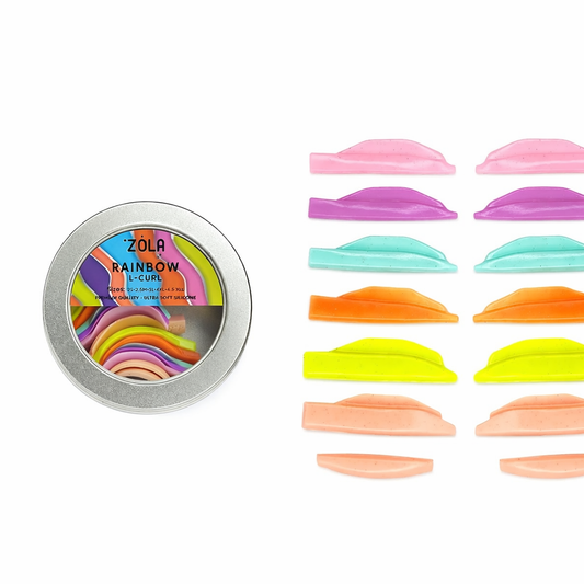 ZOLA LAMINATION SILICONE PADS RAINBOW L-CURL (2S, 2.5M, 3L, 4XL, 4.5XLL)