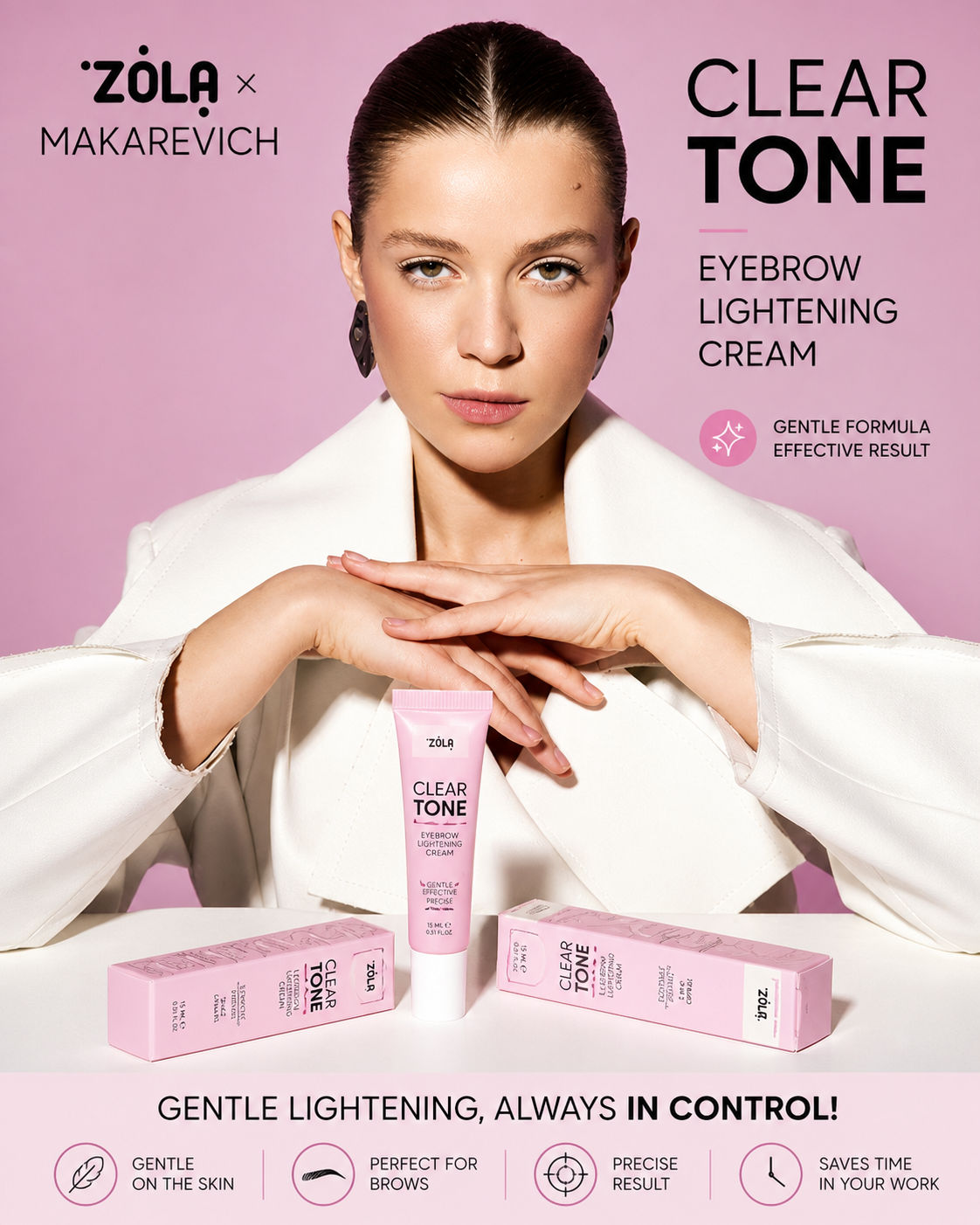 ZOLA x Makarevich Clear Tone – Eyebrow Lightening Cream