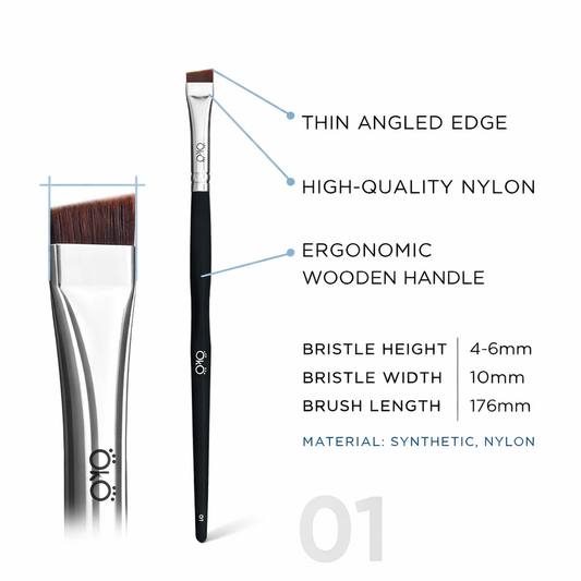 OKO Lash & Brow Professional Brushes — Black Edition (#1-10)