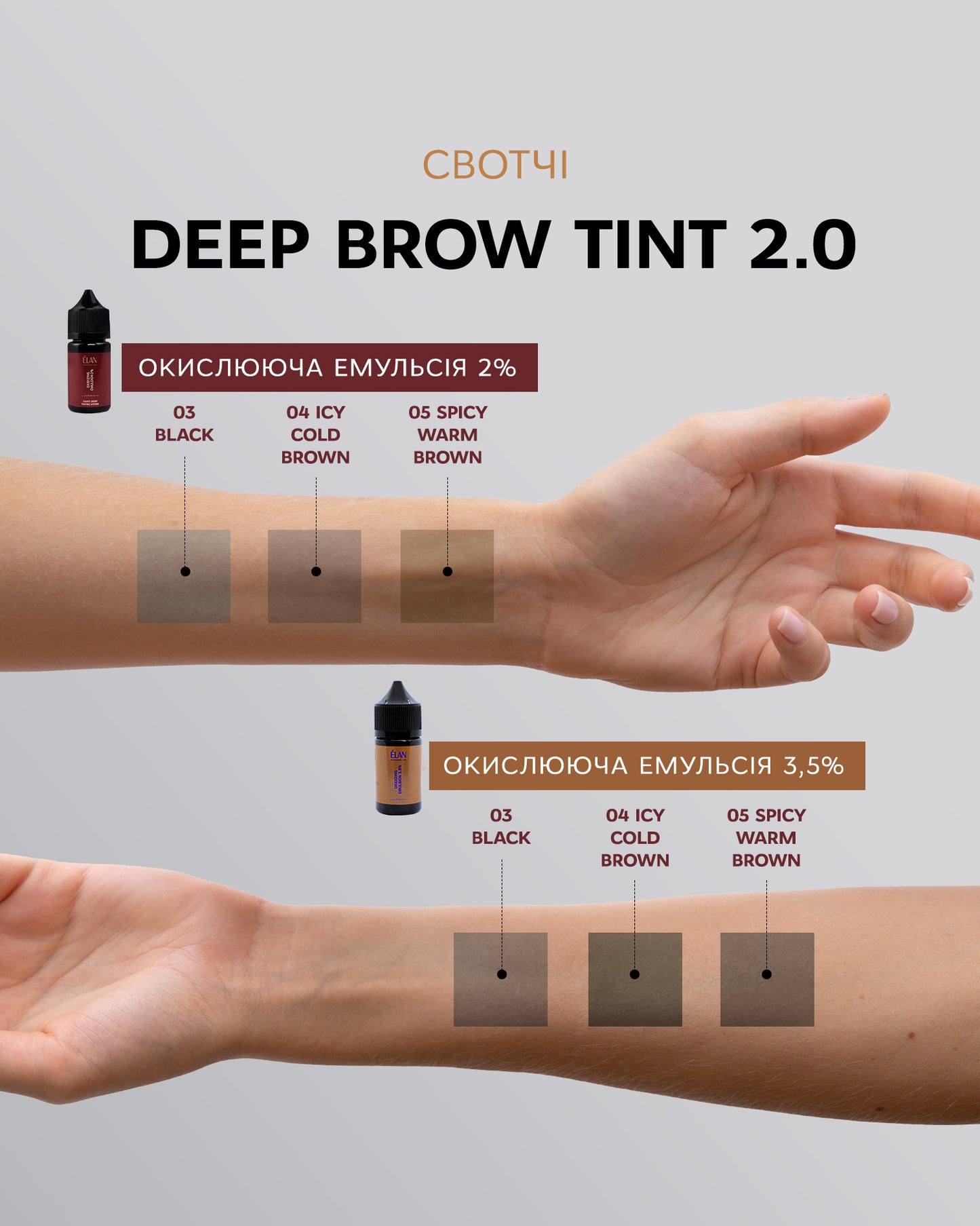 ELAN Deep Brow Tint 2.0 – Professional Brow Dye (20 ml)