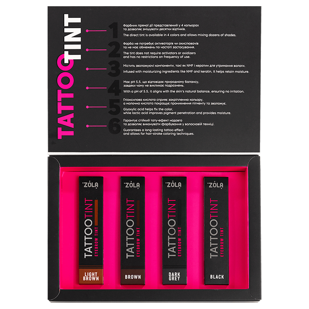 ZOLA TATTOO TINT SET