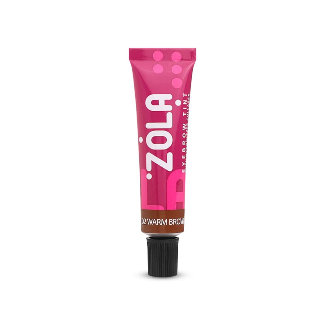 ZOLA EYEBROW TINT WITH COLLAGEN 02 WARM BROWN 15 ML