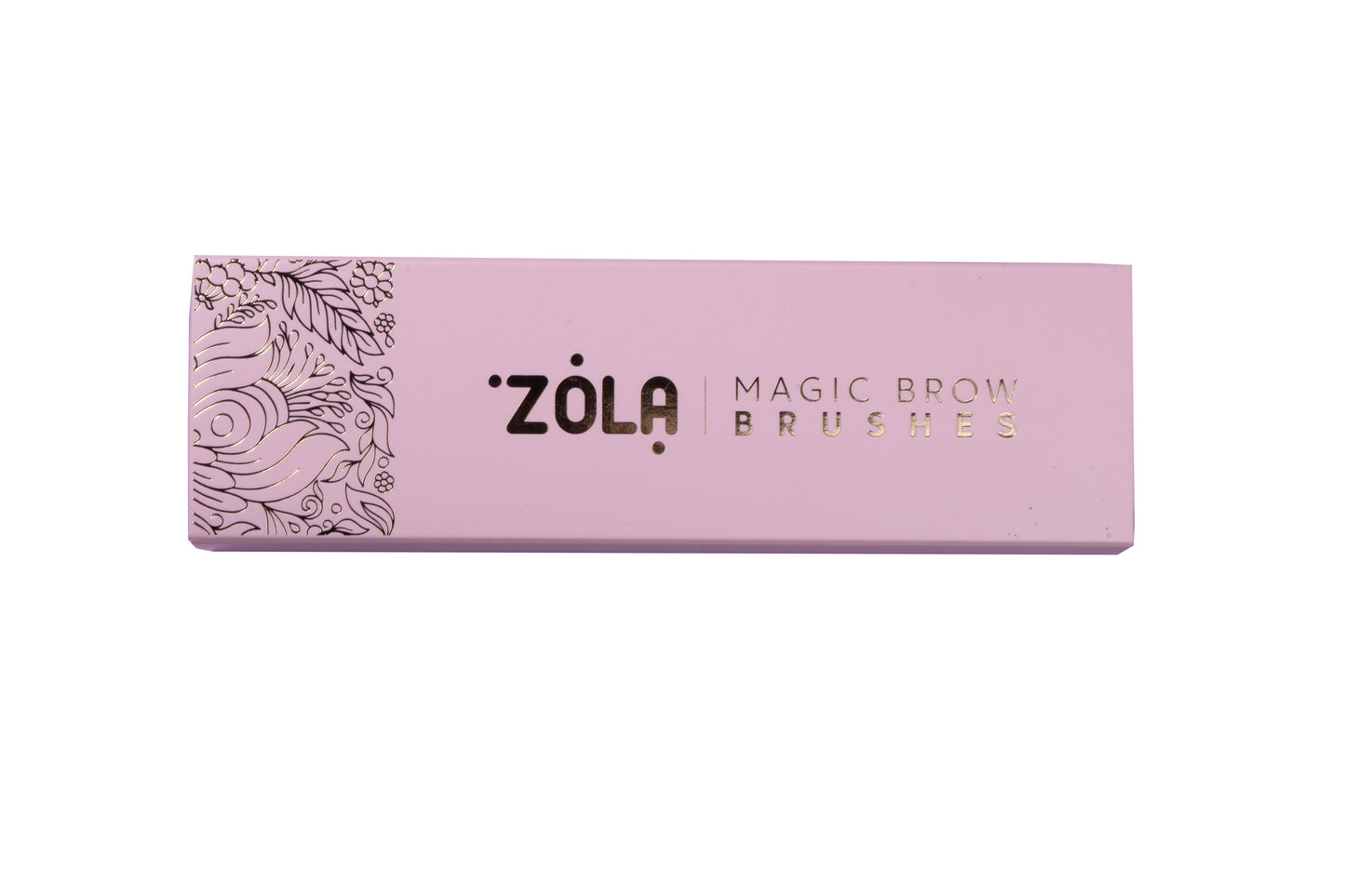 ZOLA PROFESSIONAL SET OF EYEBROW BRUSHES MAGIC BROW BRUSHES LIGHT PINK