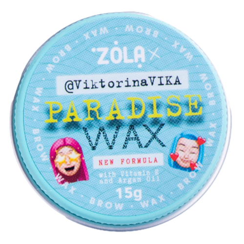 ZOLA VIKTORINA VIKA EYEBROW WAX 15 AND 30 GR PARADISE WAX WITH VITAMIN E AND ARGAN OIL