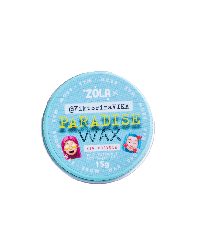 ZOLA VIKTORINA VIKA EYEBROW WAX 15 AND 30 GR PARADISE WAX WITH VITAMIN E AND ARGAN OIL