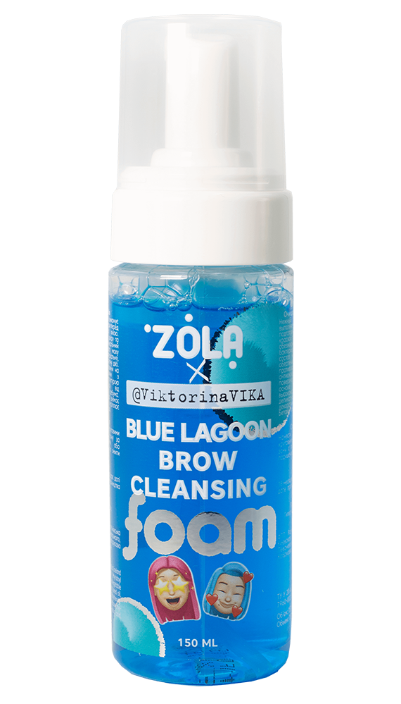 ZOLA VIKTORINA VIKA EYEBROW CLEANSING FOAM BLUE LAGOON 150 ML