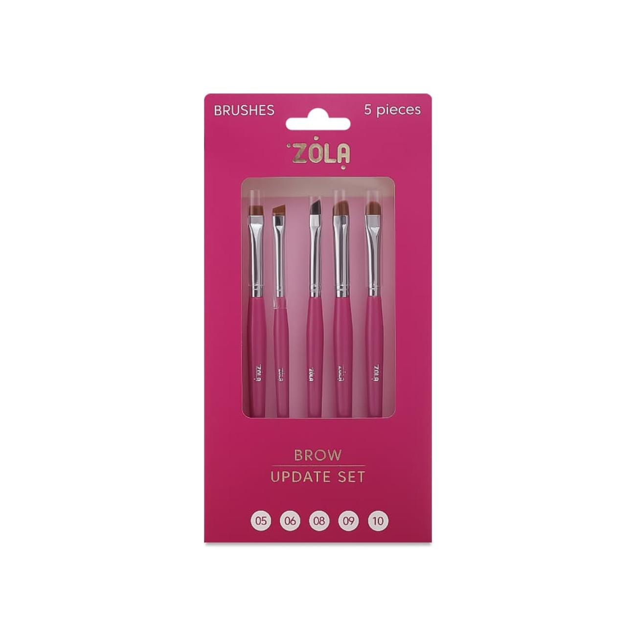 ZOLA EYEBROW BRUSH SET - BROW UPDATE SET (5 PCS)