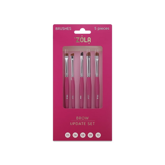 ZOLA EYEBROW BRUSH SET - BROW UPDATE SET (5 PCS)