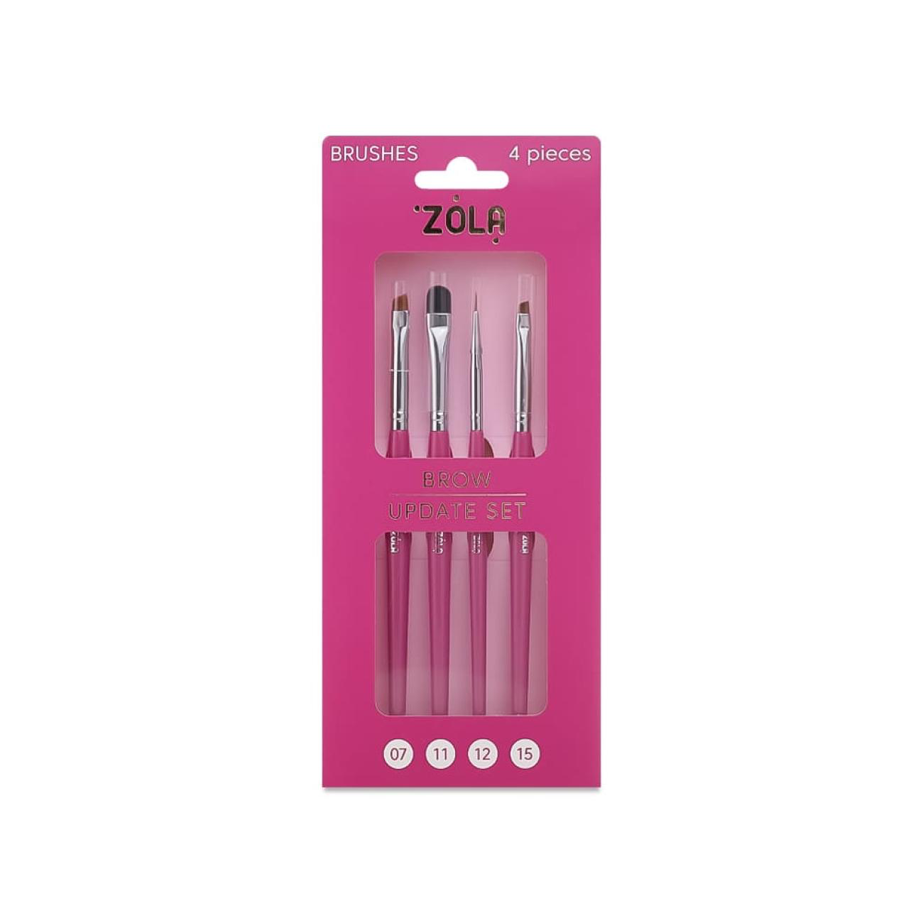 ZOLA EYEBROW BRUSH SET - UPDATE SET (4 PCS)