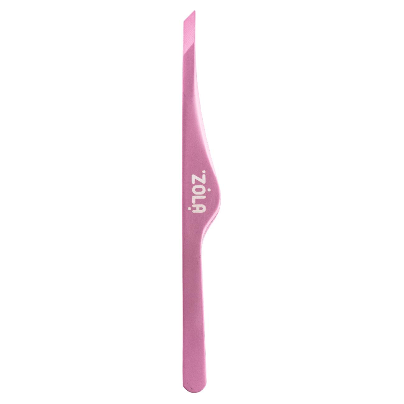 ZOLA Color Series Professional Beveled Tweezers for Eyebrows
