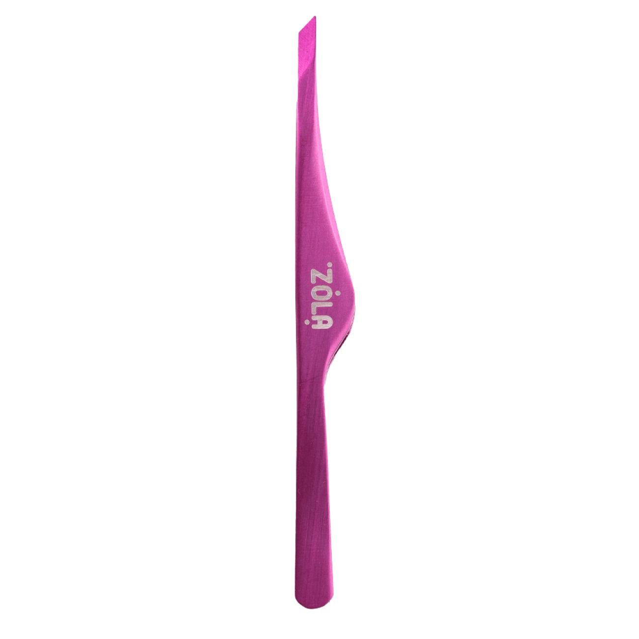 ZOLA Color Series Professional Beveled Tweezers for Eyebrows