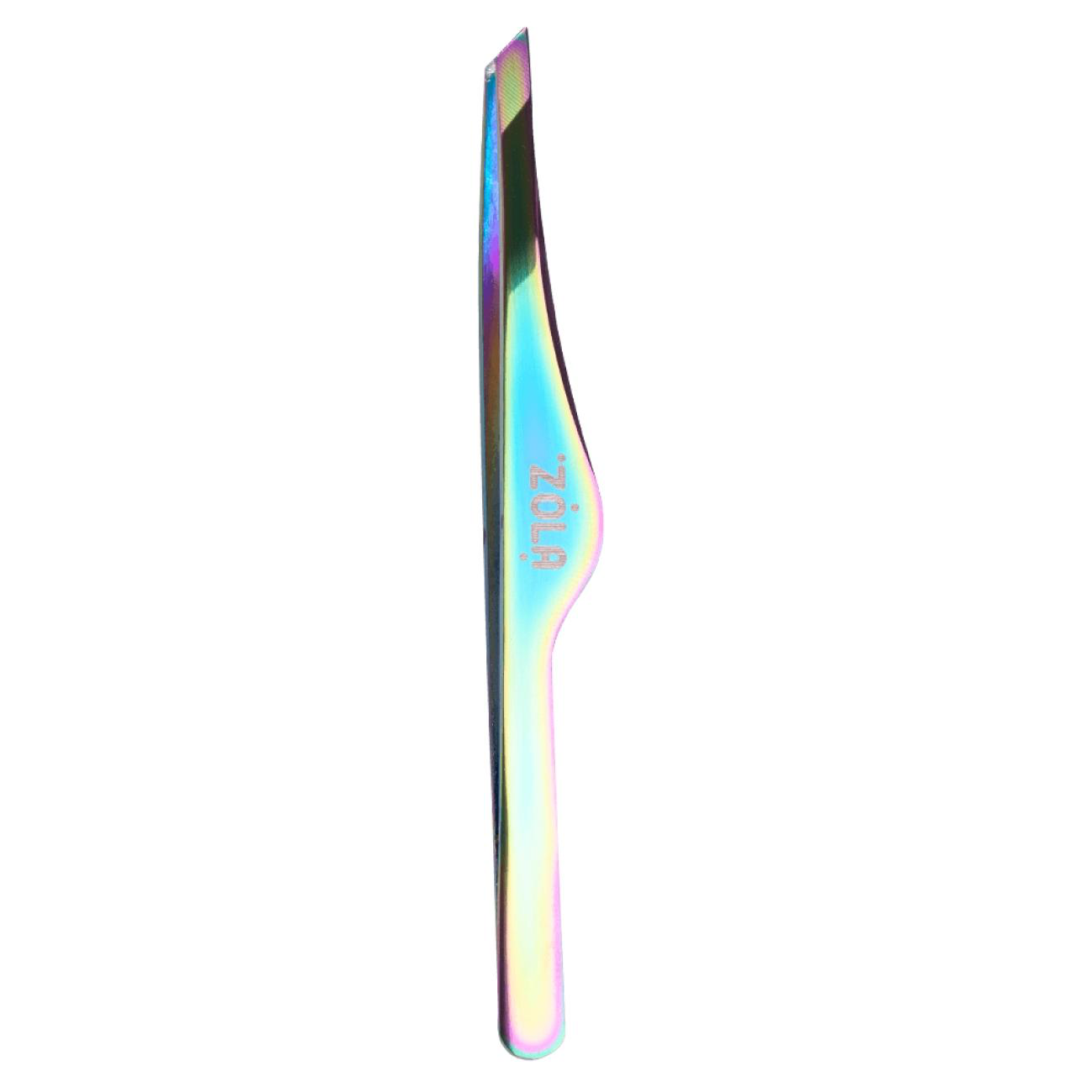 ZOLA Color Series Professional Beveled Tweezers for Eyebrows