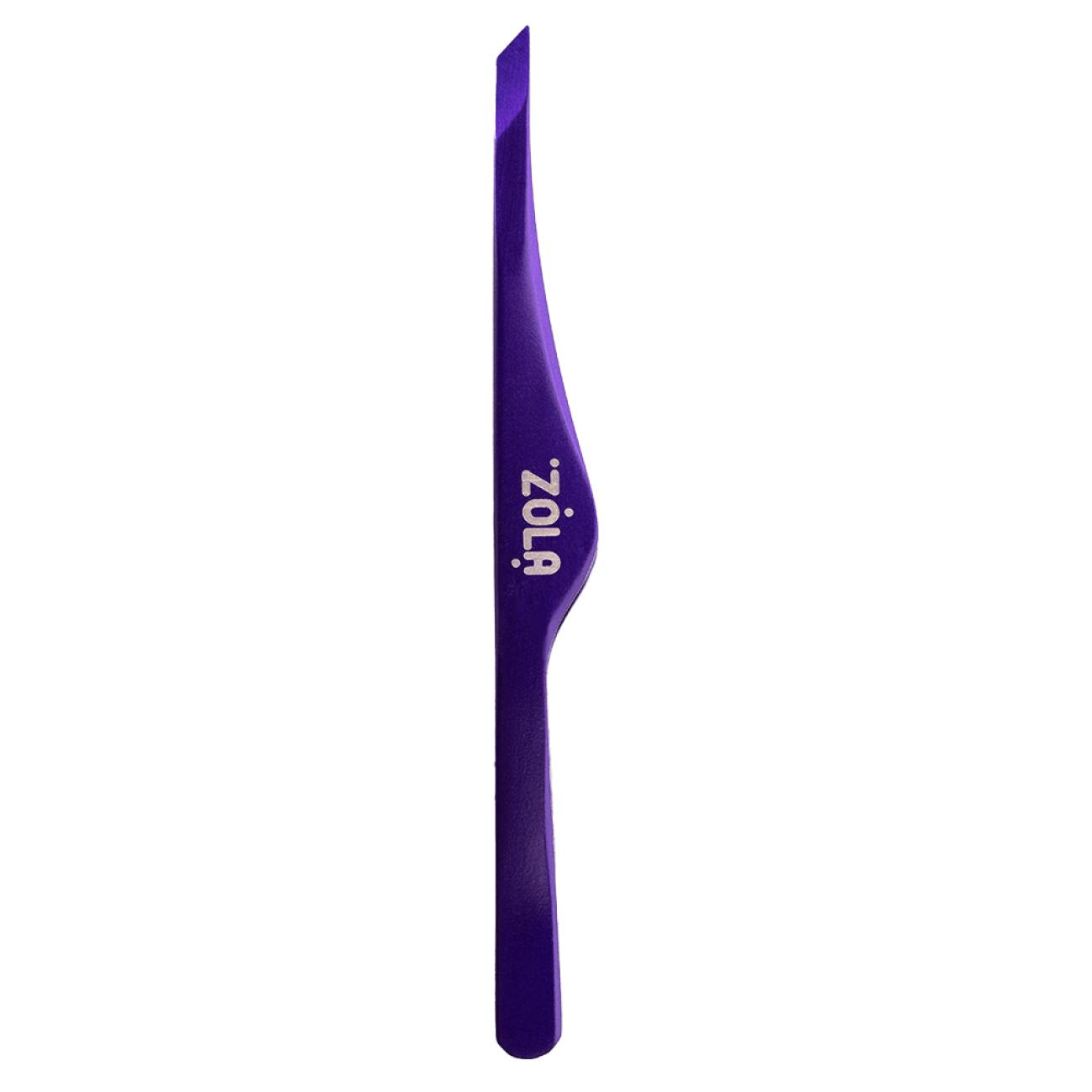 ZOLA Color Series Professional Beveled Tweezers for Eyebrows