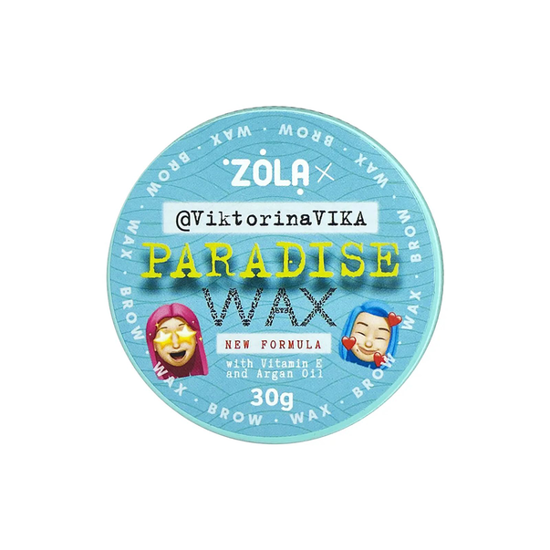 ZOLA VIKTORINA VIKA EYEBROW WAX 15 AND 30 GR PARADISE WAX WITH VITAMIN E AND ARGAN OIL
