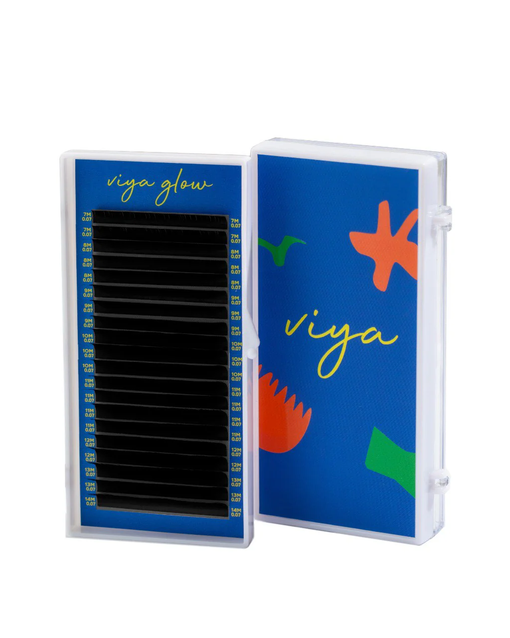 Eyelashes for extension Viya GLOW M - Black MIX