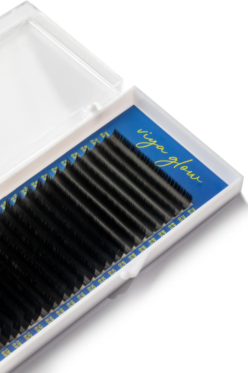 Eyelashes for extension Viya GLOW M - Black MIX