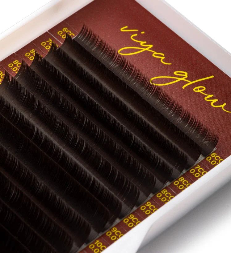 Eyelashes for extension Viya DARK CHOCO - Dark Brown MIX