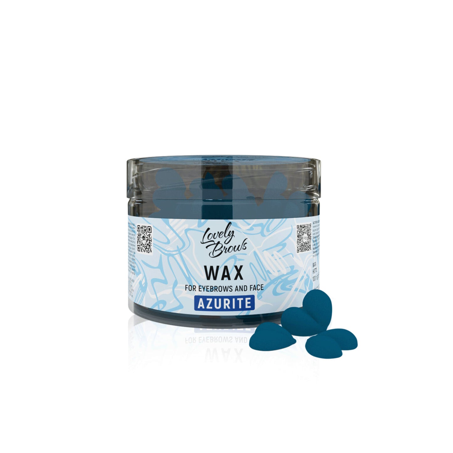 Wax in granules for eyebrows and face (Azurite) Lovely Brows 100g