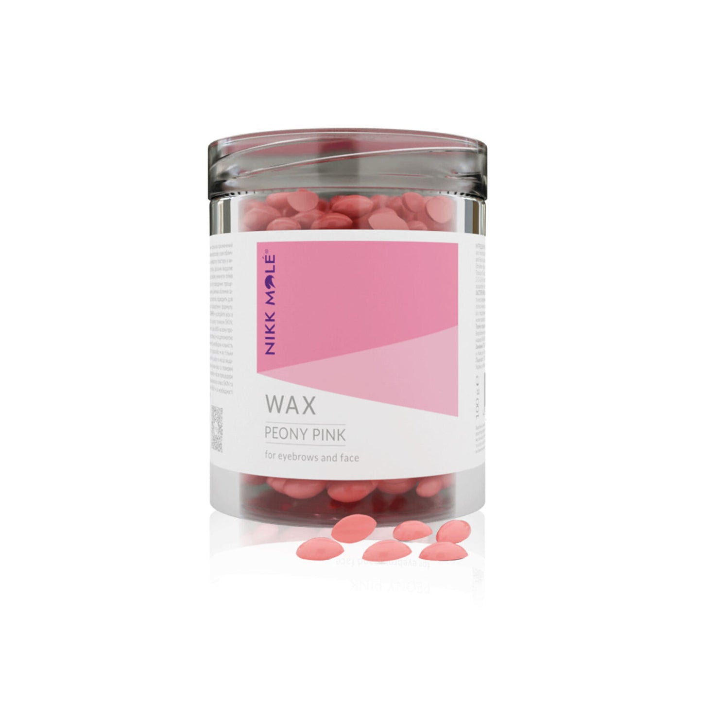 Nikk Mole Wax for eyebrows and face (Peony Pink) 100g