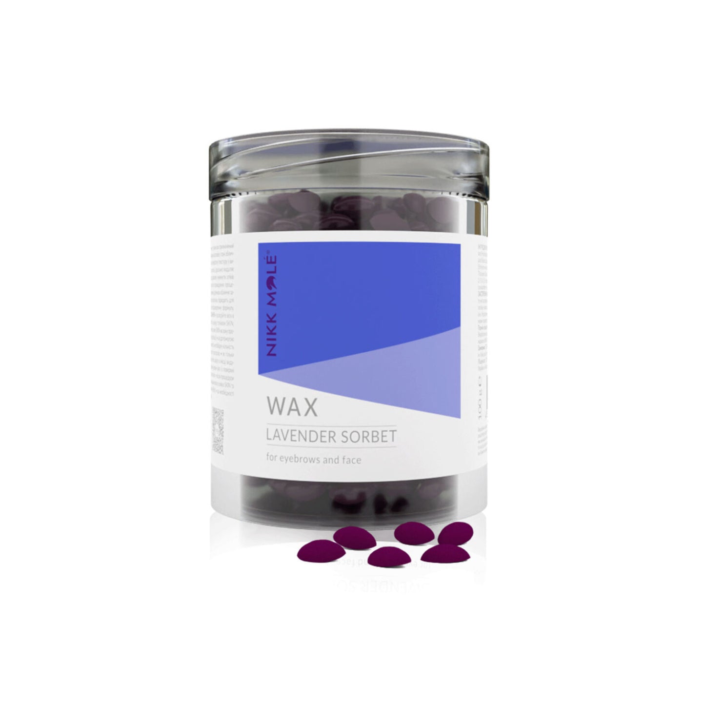 Nikk Mole Wax for eyebrows and face (Lavender Sorbet) 100g