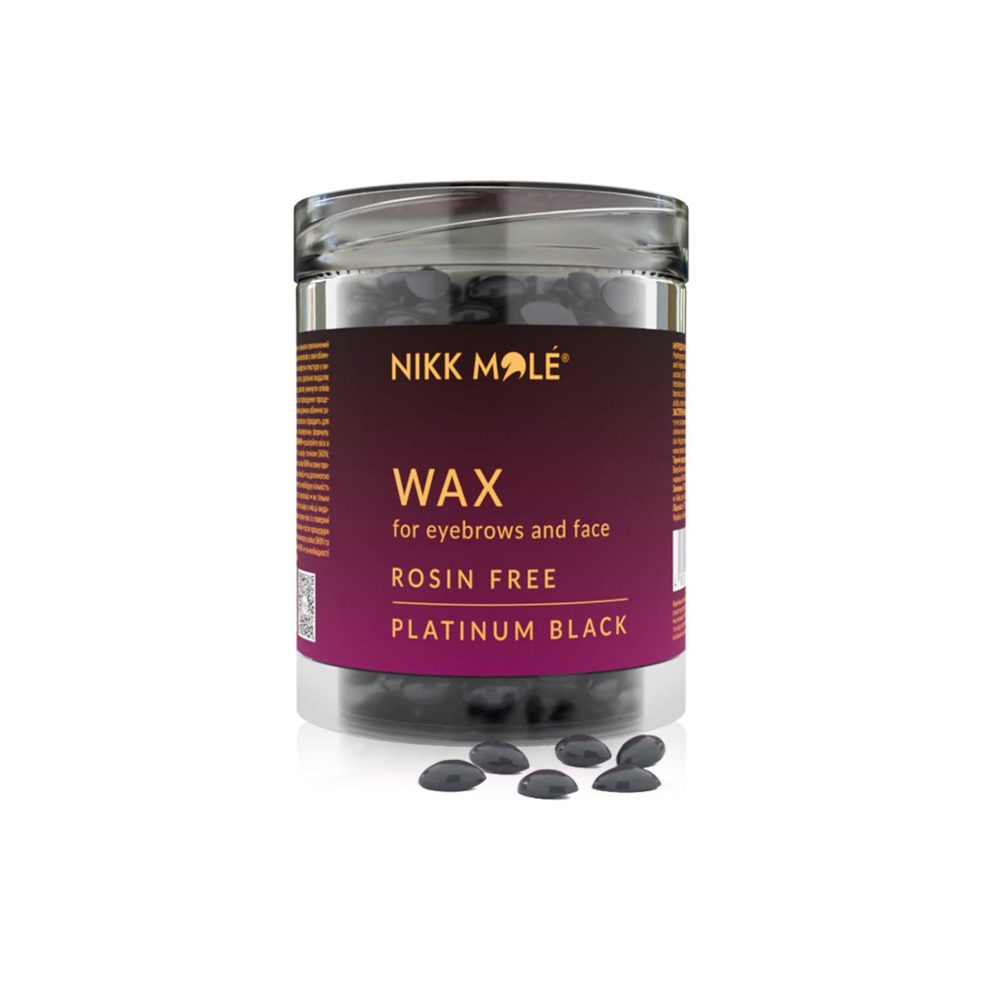 Nikk Mole Wax for eyebrows and face (Platinum Black) 100g