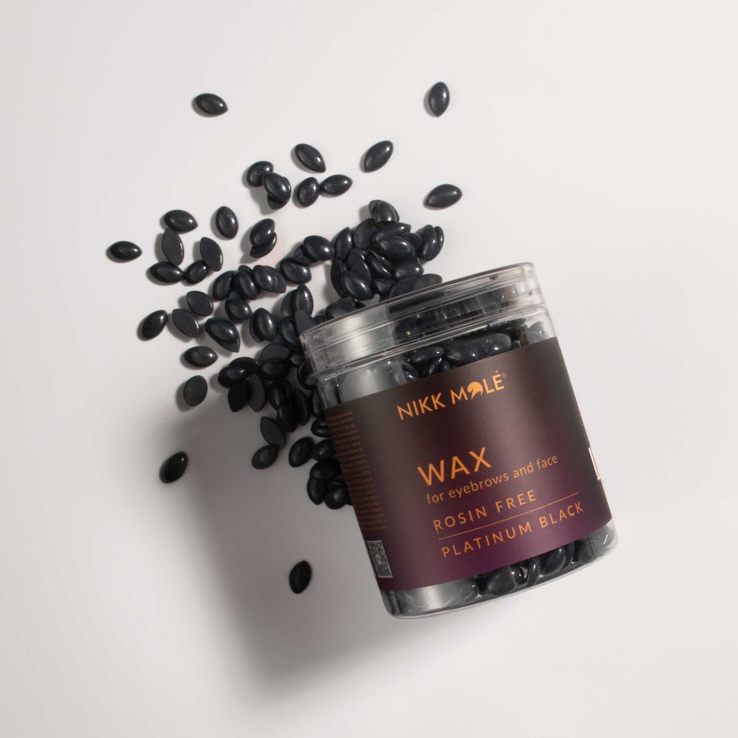 Nikk Mole Wax for eyebrows and face (Platinum Black) 100g