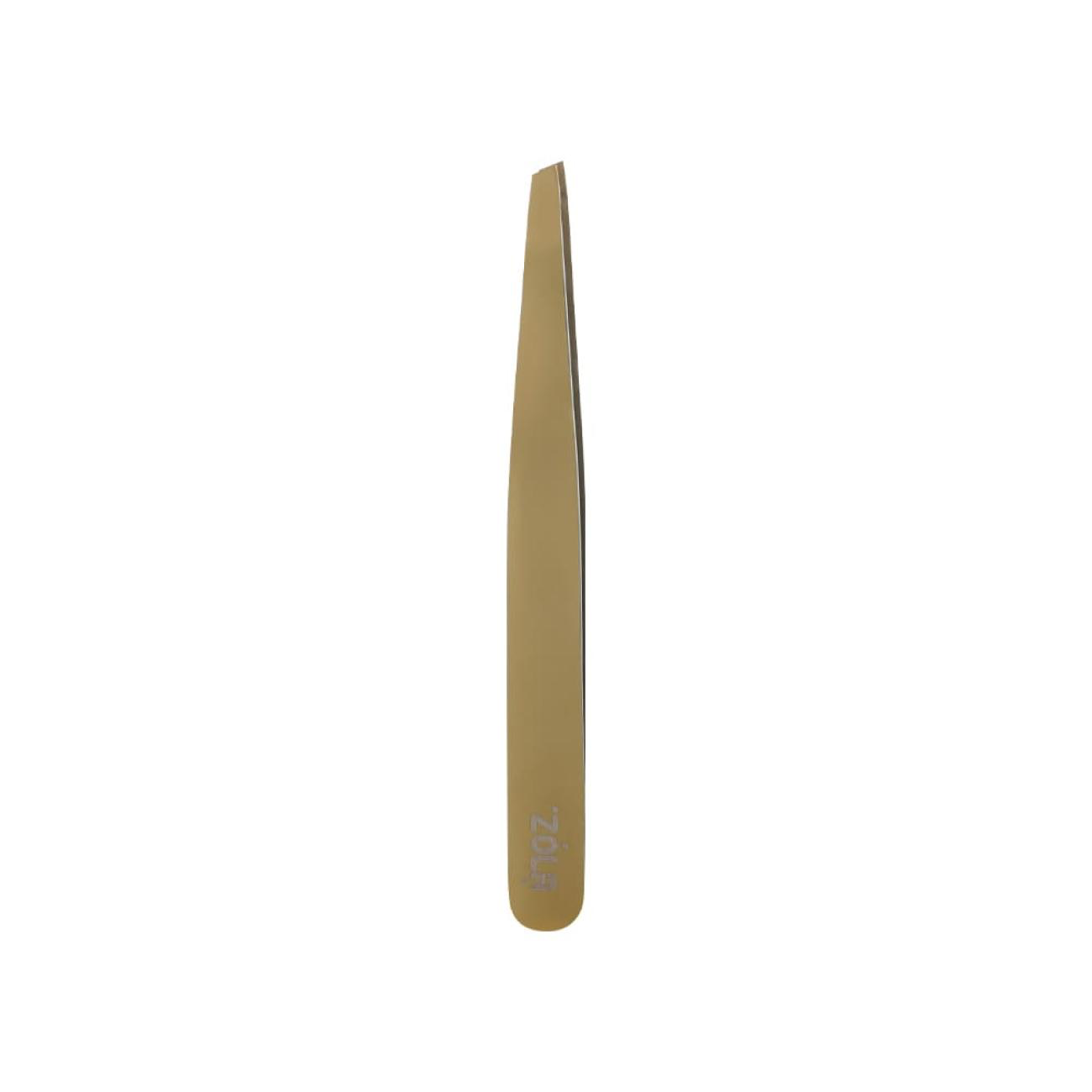 ZOLA Professional eyebrow tweezers GOLD (beveled)