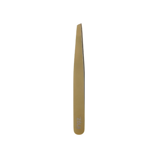 ZOLA Professional eyebrow tweezers GOLD (beveled)