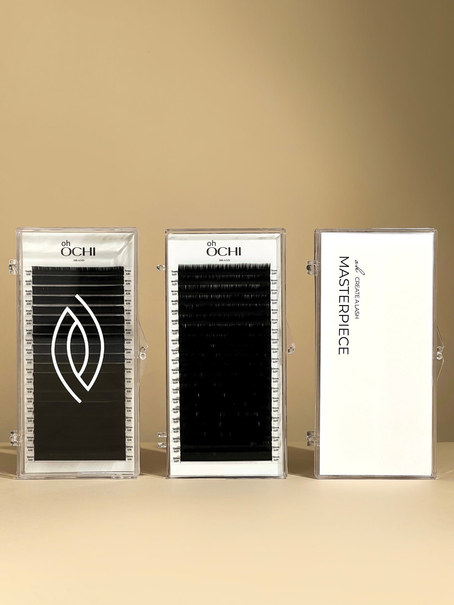 Oh OCHI Black Lash Extensions — Single Length, 20 Lines