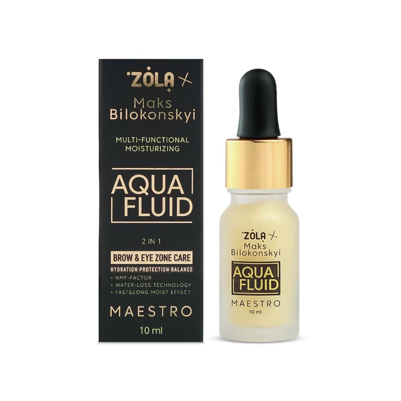 ZOLA X MAKS BILOKONSKYI MULTIFUNCTIONAL MOISTURISING AQUA FLUID 10ML