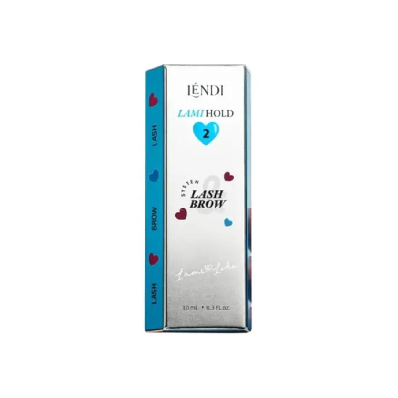 Lendi “Lami Like” Eyelash &amp; Eyebrow Lamination Formula No. 2 “Lami Hold” (10 ml)