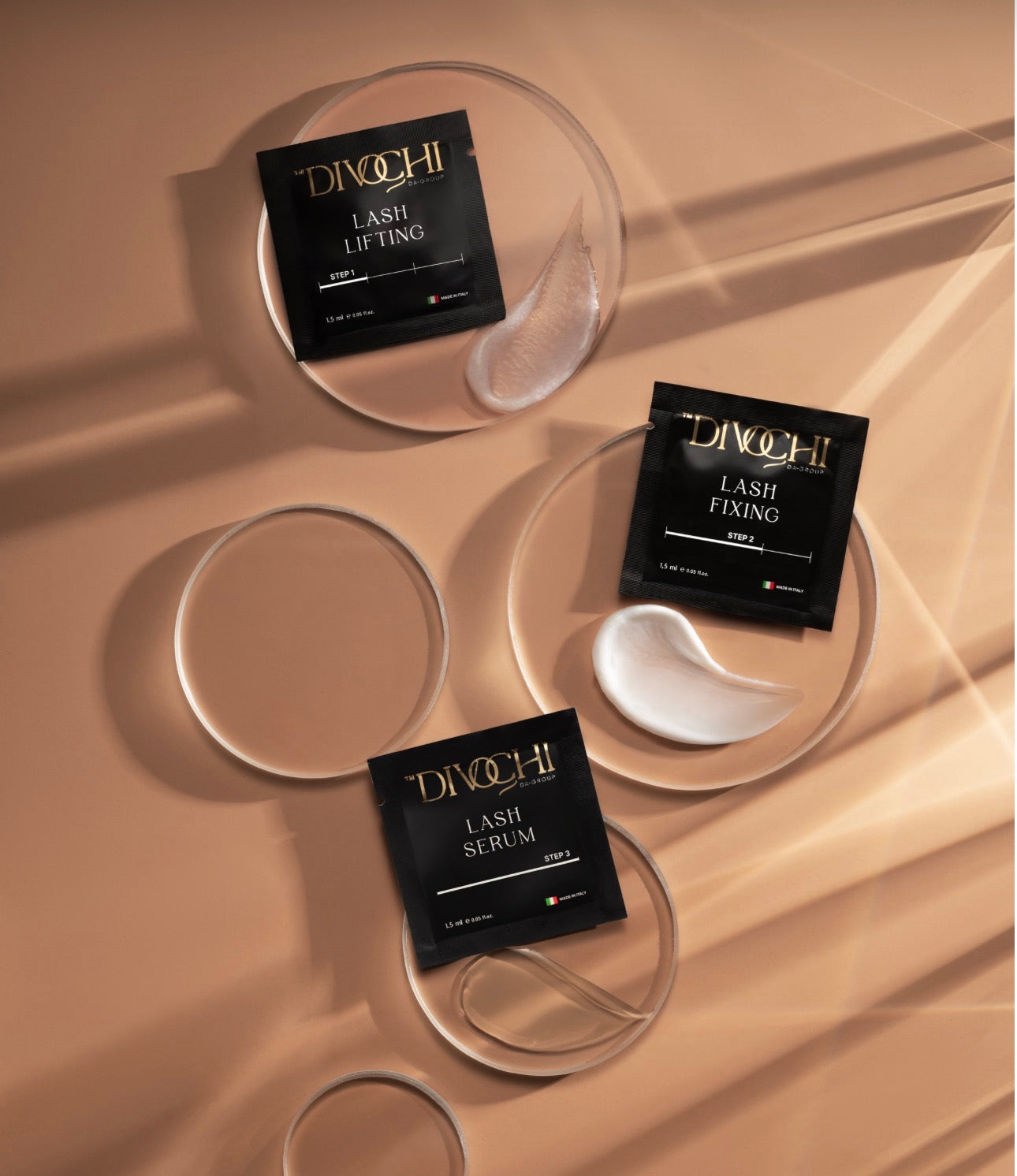 DIVOCHI Lash Lifting System – 3 Step Sachet Set