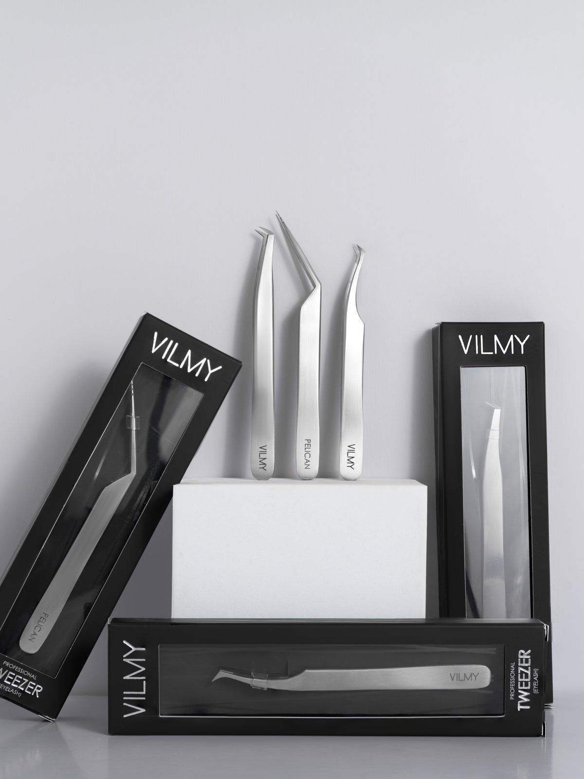 VILMY Pelican Professional Eyelash Tweezers