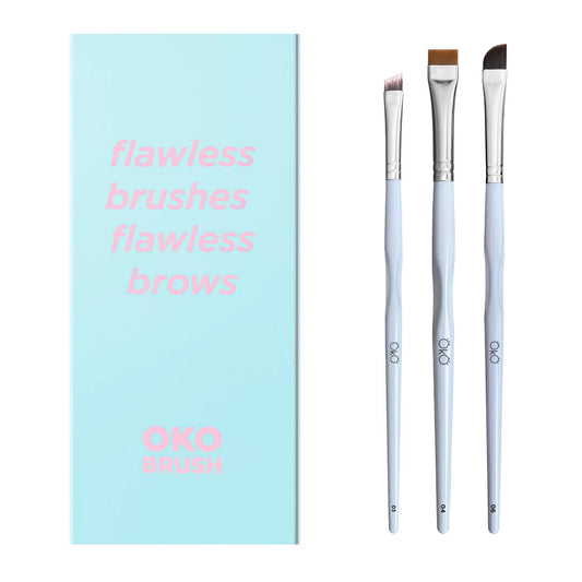 Oko, Set of brushes "Flawless Brushes Flawless Brows" (#3,4,6)