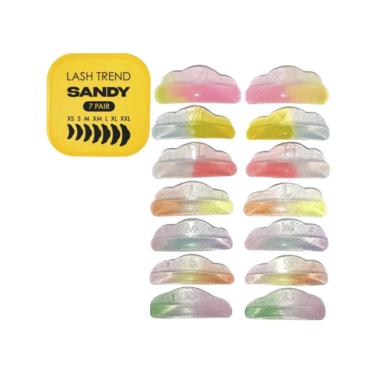 Lash Trend, Rollers Sandy 7 pairs XS, S, M, L, XL, XM, XXL