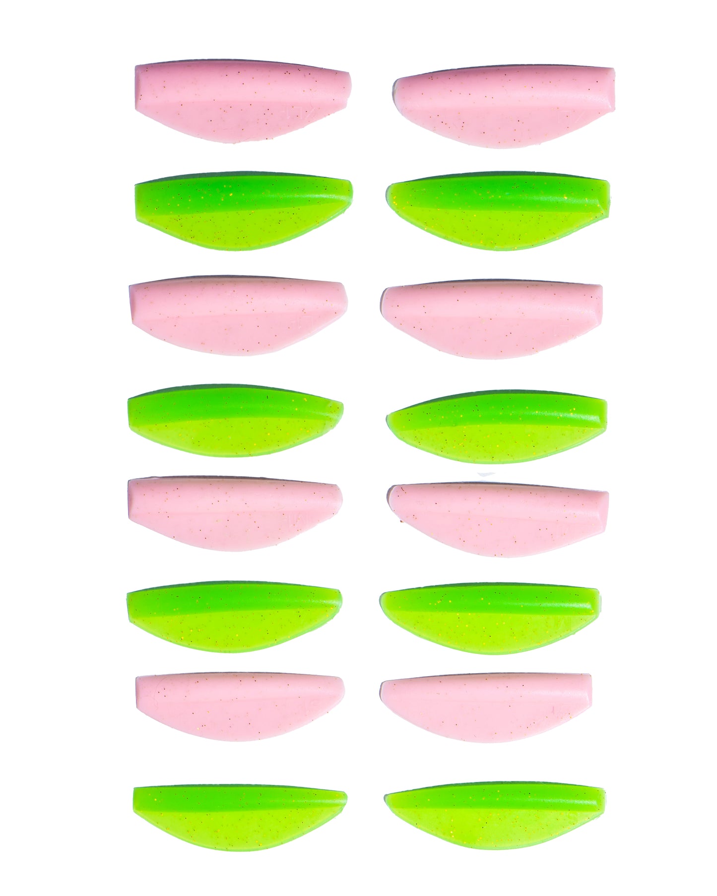 ZOLA LAMINATION SILICONE PADS ROUND CURL PINK & GREEN (S, S1, M, M1, L, L1, XL, XL1)
