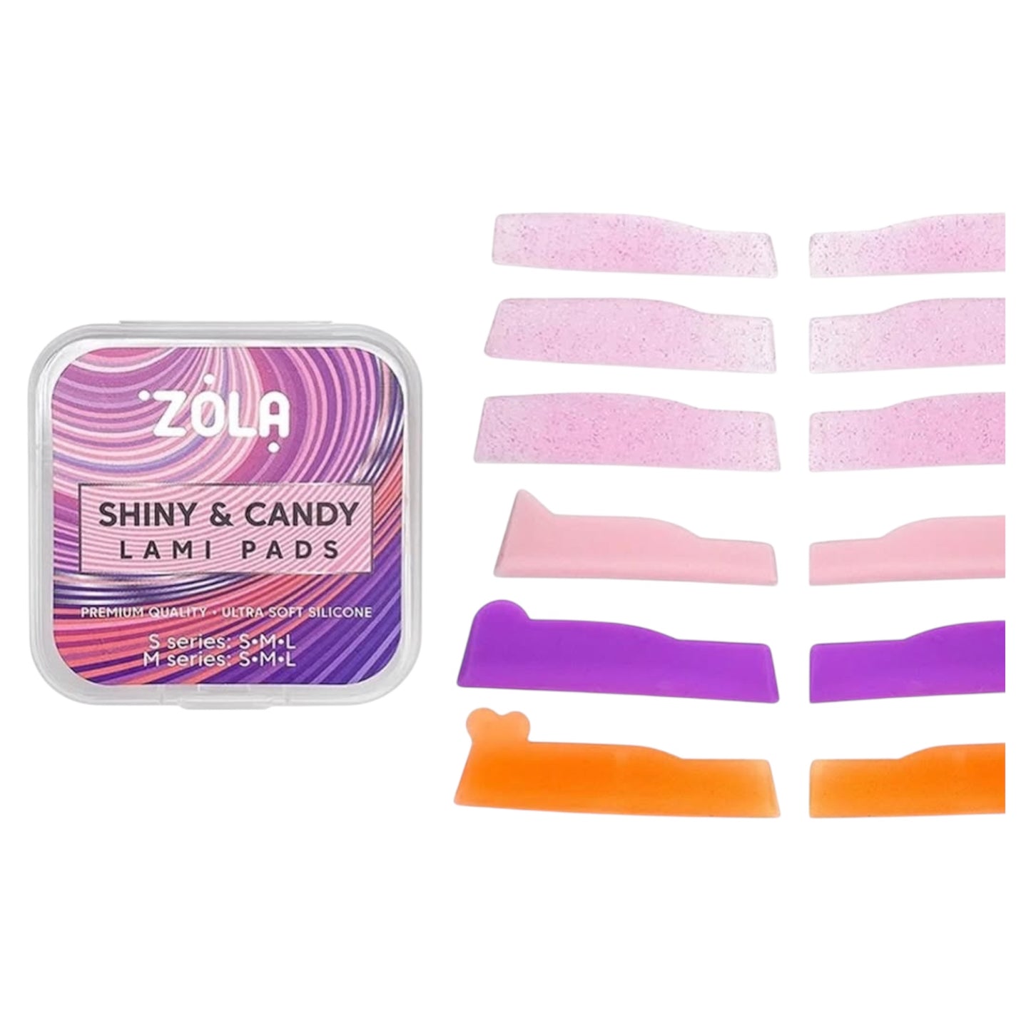 ZOLA LAMINATION SILICONE PADS SHINY & CANDY (S SERIES -S, M, L, M SERIES -S, M, L)