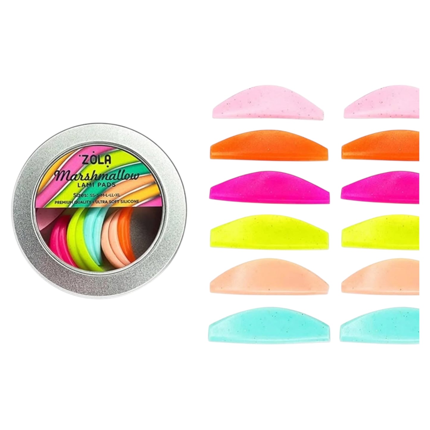 ZOLA LAMINATION SILICONE PADS MARSHMALLOW (SS, S, M, L, LL, XL)