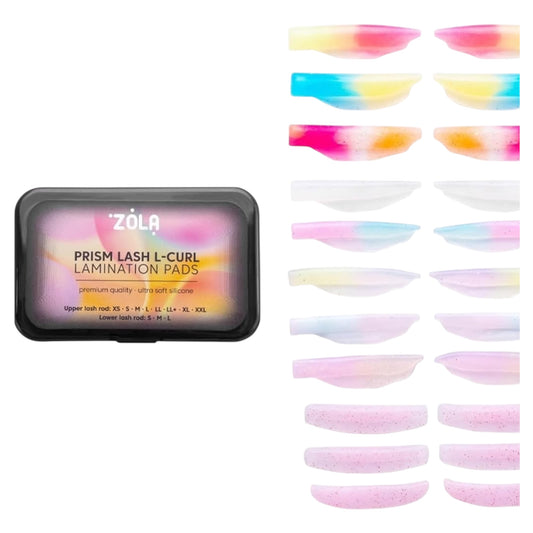 ZOLA PRISM LASH L-CURL LASH LAMINATING PADS FOR UPPER AND LOWER LASHES