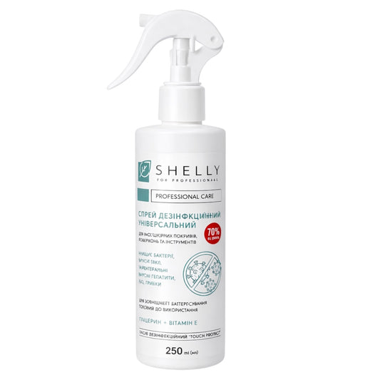 Shelly Professional Universal Disinfectant Spray – 70% Alcohol (250ml)