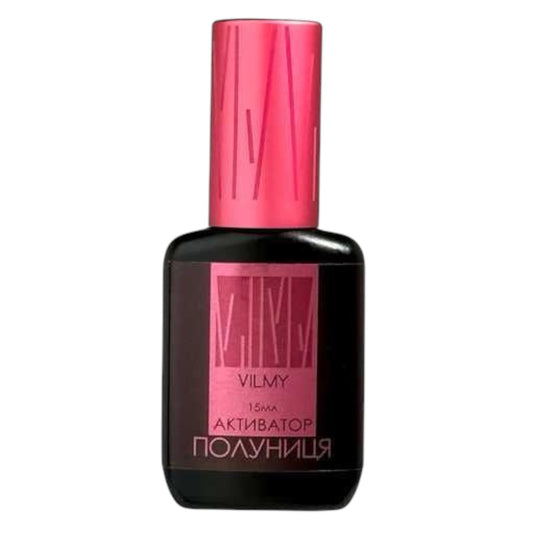 Vilmy Activator for polymerization of glue for eyelash extensions, "Strawberry", 15 ml