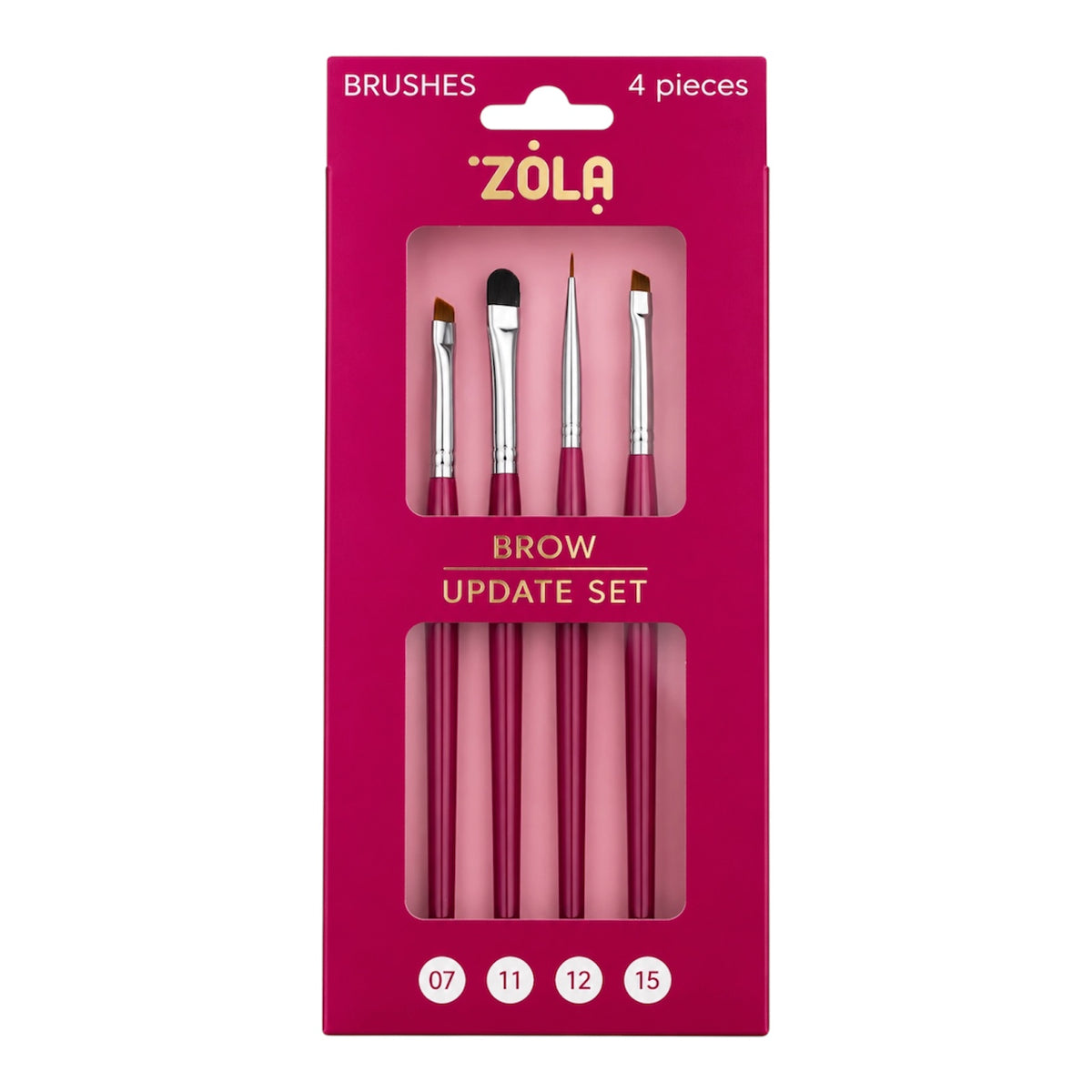 ZOLA EYEBROW BRUSH SET - UPDATE SET (4 PCS)