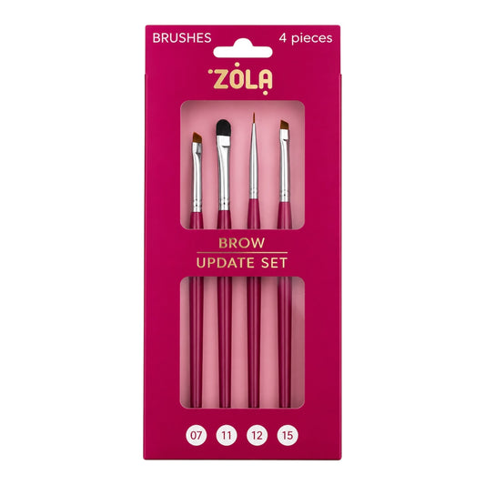 ZOLA EYEBROW BRUSH SET - UPDATE SET (4 PCS)