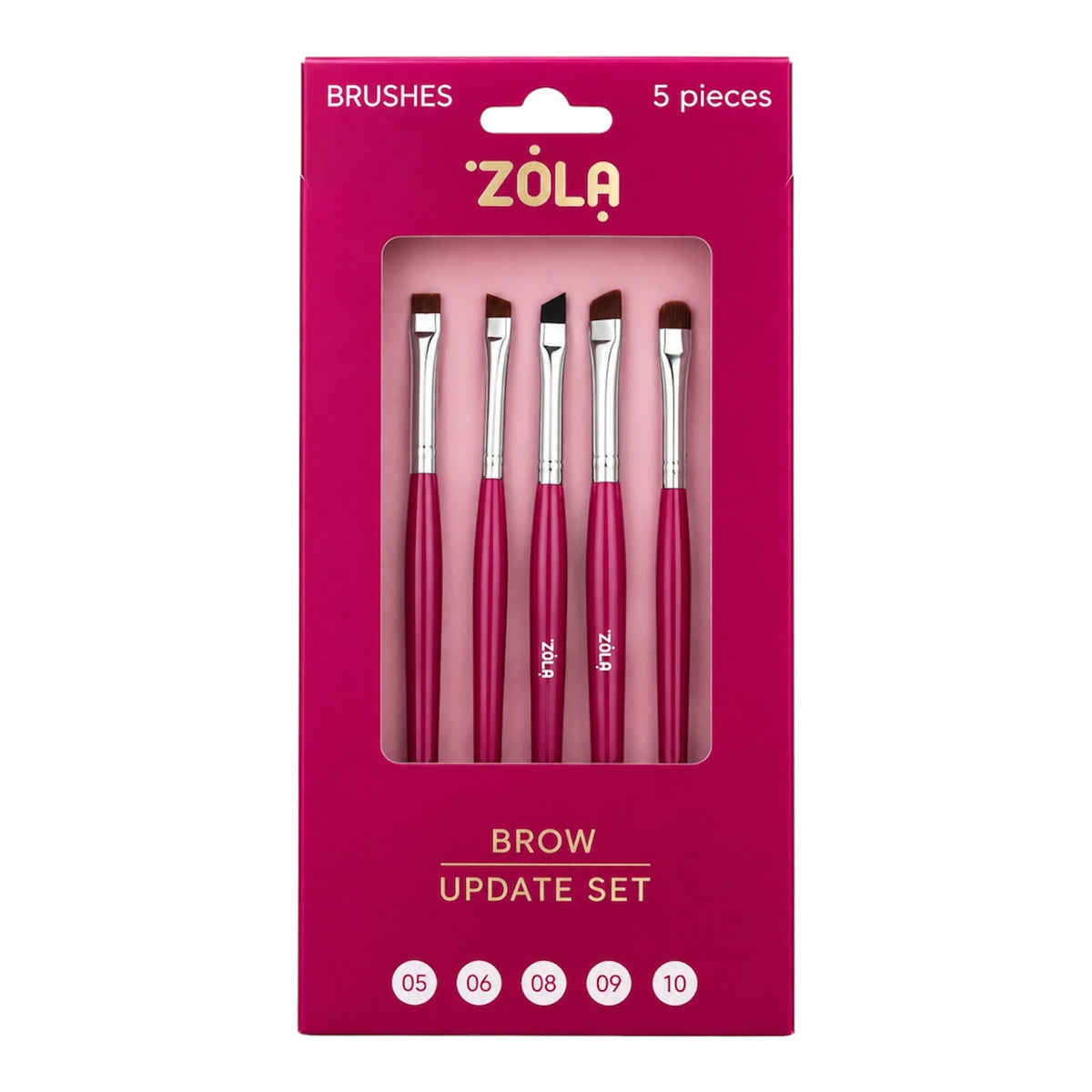 ZOLA EYEBROW BRUSH SET - BROW UPDATE SET (5 PCS)