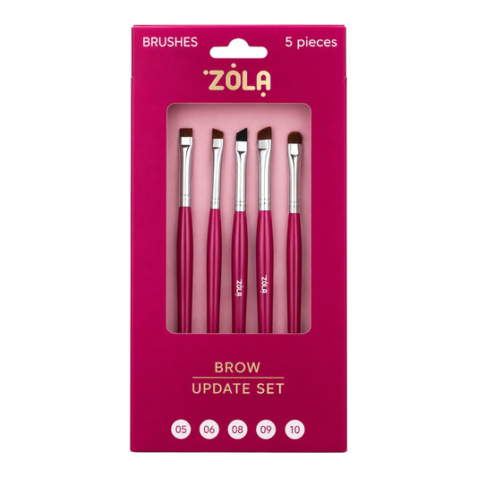ZOLA EYEBROW BRUSH SET - BROW UPDATE SET (5 PCS)